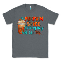 Charcoal Heather pumpkin spice living my best life Classic Tee - AdoDesignShop