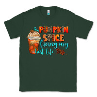 Sports Green pumpkin spice living my best life Classic Tee - AdoDesignShop
