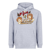 Heather Grey mama of both Heavyweight Hoodie - MaliasSmallBusiness