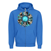 True Royal western sunflower gemstone Zipper Hoodie - JahusDesignShop