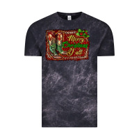Cloud Black merry christmas y'all boots Vintage Tee - RanaPortraitStore