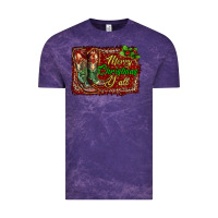 Cloud Purple merry christmas y'all boots Vintage Tee - RanaPortraitStore