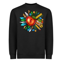 Black teacher sunflower Heavyweight Sweatshirt - texasbilliewilder