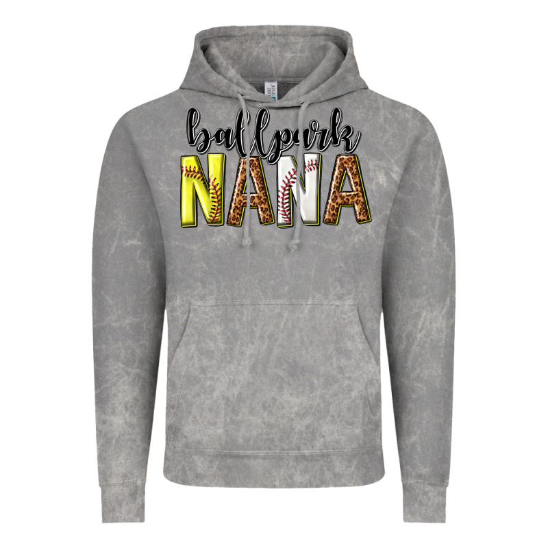 Ballpark Nana With Leopard Vintage Hoodie by texasbilliewilder | Teevron