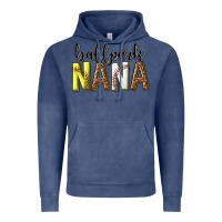 Vintage Denim ballpark nana with leopard Vintage Hoodie - texasbilliewilder