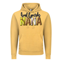 Vintage Mustard ballpark nana with leopard Vintage Hoodie - texasbilliewilder