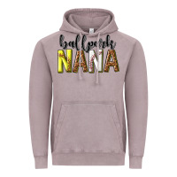 Vintage Zinc ballpark nana with leopard Vintage Hoodie - texasbilliewilder