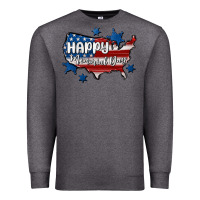 Charcoal Heather happy memorial day usa Premium Sweatshirt - MaliasSmallBusiness