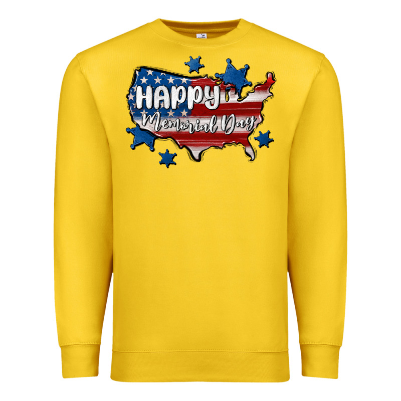 Happy Memorial Day Usa Premium Sweatshirt by MaliasSmallBusiness | Teevron