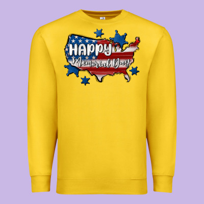 Happy Memorial Day Usa Premium Sweatshirt Designed By Maliassmallbusiness