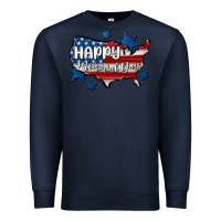 Navy happy memorial day usa Premium Sweatshirt - MaliasSmallBusiness
