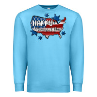 Ocean Blue happy memorial day usa Premium Sweatshirt - MaliasSmallBusiness