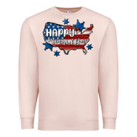 Pale Pink happy memorial day usa Premium Sweatshirt - MaliasSmallBusiness