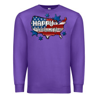 Purple happy memorial day usa Premium Sweatshirt - MaliasSmallBusiness