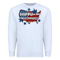 White happy memorial day usa Premium Sweatshirt - MaliasSmallBusiness