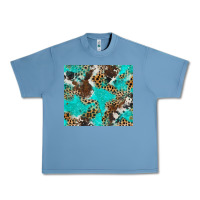 Pebble Blue cheetah cowhide tumbler Urban Heavy Tee - BarkalooDesign