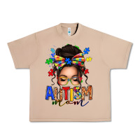 Burro autism mom afro messy bun Urban Heavy Tee - texasbilliewilder