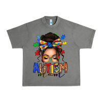 Tornado autism mom afro messy bun Urban Heavy Tee - texasbilliewilder