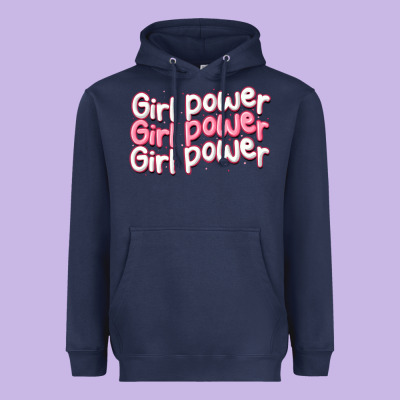 Girl Power Heavyweight Hoodie Designed By Maliassmallbusiness