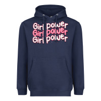 Navy girl power Heavyweight Hoodie - MaliasSmallBusiness