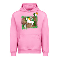 Fuchsia Pink Unicorn Dabbing with Shamrock for St. Patricks Day Urban Hoodie - Bettercallsaul