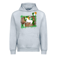 Heather Grey Unicorn Dabbing with Shamrock for St. Patricks Day Urban Hoodie - Bettercallsaul