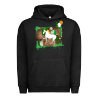 Pigment Black Unicorn Dabbing with Shamrock for St. Patricks Day Urban Hoodie - Bettercallsaul