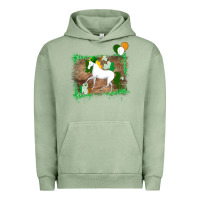 Pigment Oil Green Unicorn Dabbing with Shamrock for St. Patricks Day Urban Hoodie - Bettercallsaul