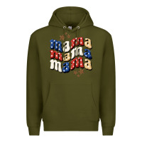 Army Green American Mama Premium Hoodie - BundleAndBundleShop