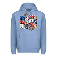 Colony Blue American Mama Premium Hoodie - BundleAndBundleShop