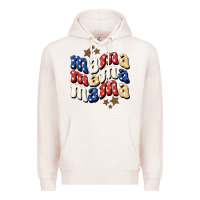 Pale Pink American Mama Premium Hoodie - BundleAndBundleShop