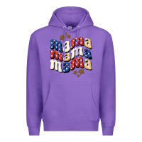 Purple American Mama Premium Hoodie - BundleAndBundleShop