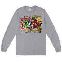 Heather Grey school lunch squad Long Sleeve Tee - AdoDesignShop