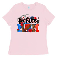 Bubblegum Pink police mom Ladies Tee - AdoDesignShop