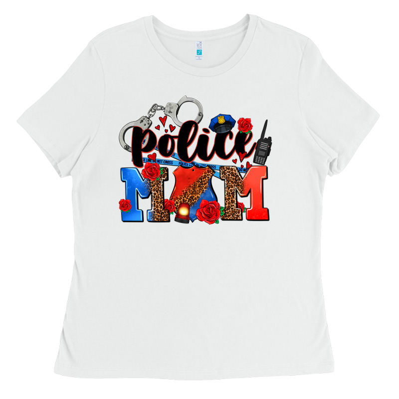 Police Mom Ladies Tee by AdoDesignShop | Teevron