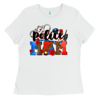 White police mom Ladies Tee - AdoDesignShop
