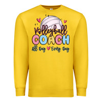 Lemon volleyball coach all day every day Premium Sweatshirt - MaliasSmallBusiness
