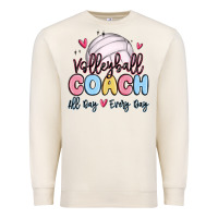 Volleyball Coach All Day Every Day Premium Sweatshirt | Teevron