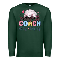 Sports Green volleyball coach all day every day Premium Sweatshirt - MaliasSmallBusiness
