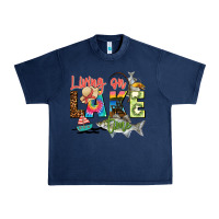Navy living on lake time Urban Heavy Tee - Zillion Design Studio