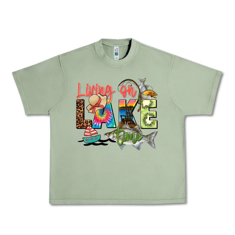 Living On Lake Time Urban Heavy Tee by Zillion Design Studio | Teevron