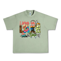 Oil Green living on lake time Urban Heavy Tee - Zillion Design Studio