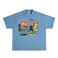 Pebble Blue living on lake time Urban Heavy Tee - Zillion Design Studio