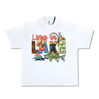 White living on lake time Urban Heavy Tee - Zillion Design Studio