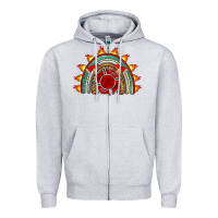 Heather Grey firefighter rainbow Zipper Hoodie - Artiststas