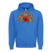True Royal firefighter rainbow Zipper Hoodie - Artiststas