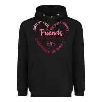 Black side by or miles apart friends will always be conn Heavyweight Hoodie - MaliasSmallBusiness