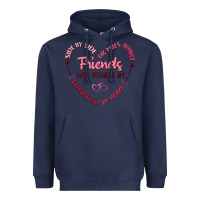 Navy side by or miles apart friends will always be conn Heavyweight Hoodie - MaliasSmallBusiness