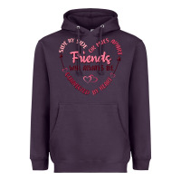 Plum side by or miles apart friends will always be conn Heavyweight Hoodie - MaliasSmallBusiness