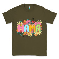 Army Green floral mama Classic Tee - JahusDesignShop